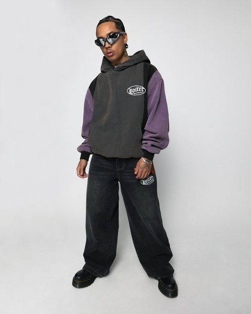 Loiter Splinter Hoodie Black/Purple