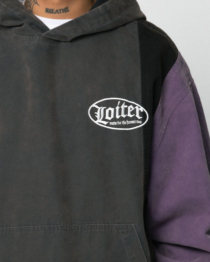 Loiter Splinter Hoodie Black/Purple