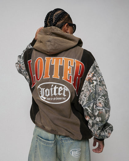 Loiter Splinter Hoodie Black/Camo