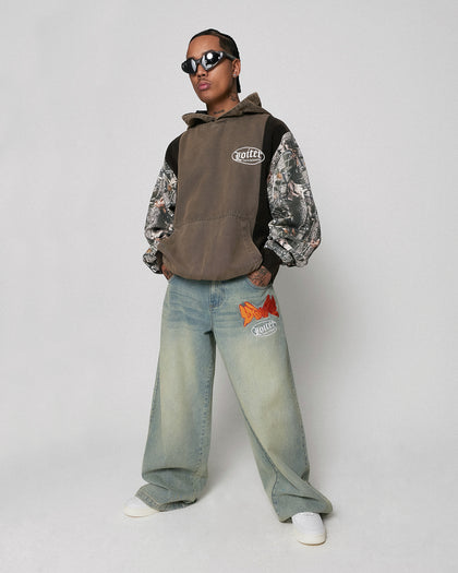 Loiter Splinter Hoodie Black/Camo