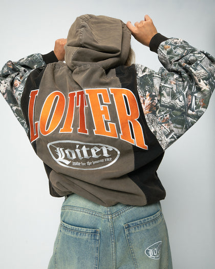 Loiter Splinter Hoodie Black/Camo