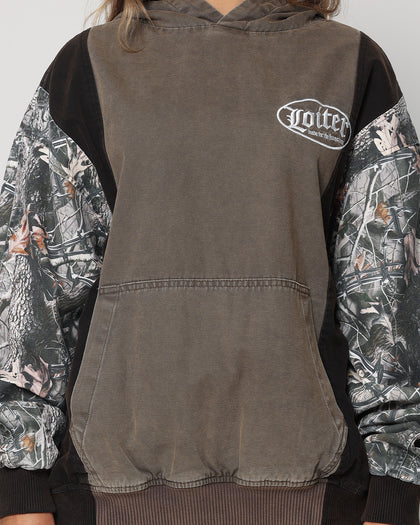 Loiter Splinter Hoodie Black/Camo