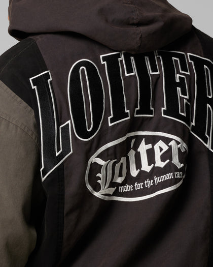 Loiter Splinter Hoodie Black/Charcoal