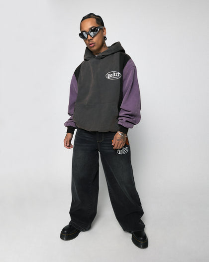Loiter Splinter Hoodie Charcoal/Purple