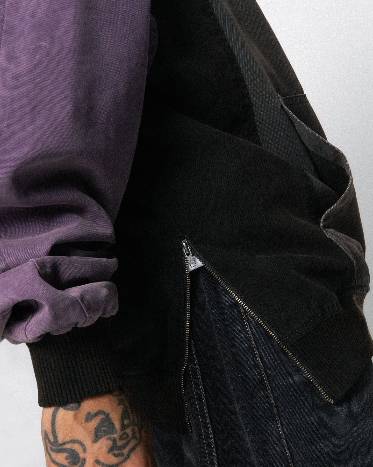 Loiter Splinter Hoodie Charcoal/Purple | Culture Kings US