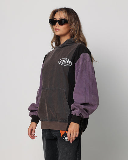 Loiter Splinter Hoodie Charcoal/Purple