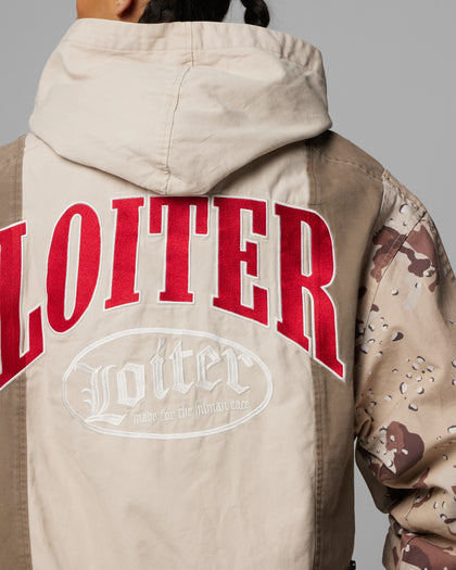 Loiter Splinter Hoodie Desert Camo