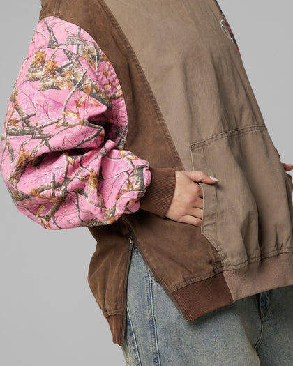 Loiter Splinter Hoodie Pink Camo