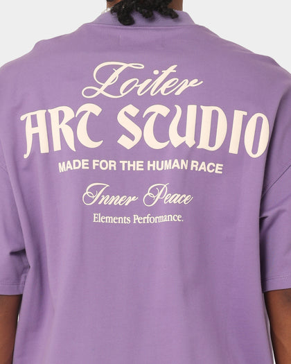 Loiter Art Studio Premium T-Shirt Purple