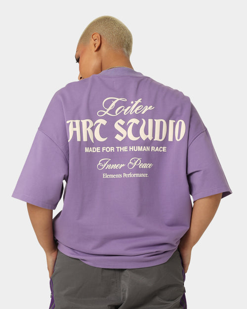 Loiter Art Studio Premium T-Shirt Purple