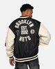 New Era X Alpha Industries Brooklyn Nets L-2B Bomber Jacket Black