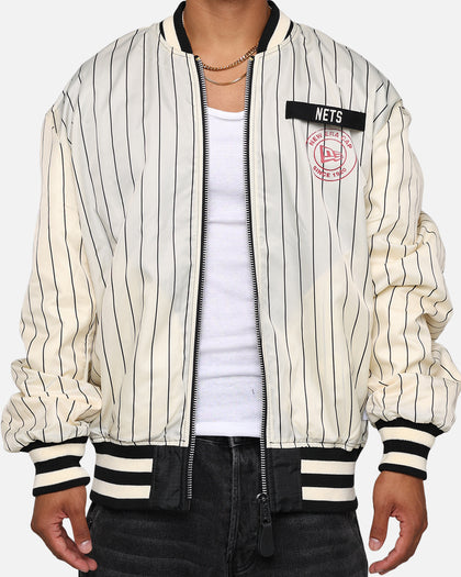 New Era X Alpha Industries Brooklyn Nets L-2B Bomber Jacket Black