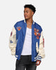 New Era X Alpha Industries New York Knicks L-2B Bomber Jacket Blue