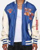 New Era X Alpha Industries New York Knicks L-2B Bomber Jacket Blue