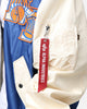 New Era X Alpha Industries New York Knicks L-2B Bomber Jacket Blue