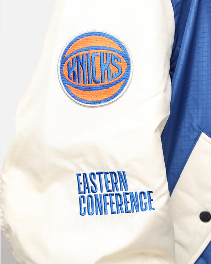 New Era X Alpha Industries New York Knicks L-2B Bomber Jacket Blue
