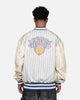 New Era X Alpha Industries New York Knicks L-2B Bomber Jacket Blue