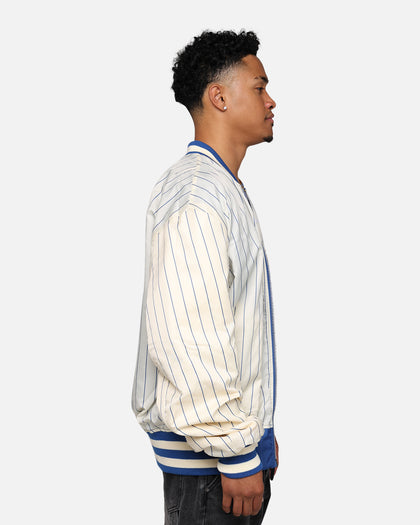 New Era X Alpha Industries New York Knicks L-2B Bomber Jacket Blue