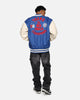 New Era X Alpha Industries Philadelphia 76ers L-2B Bomber Jacket Blue