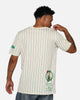 New Era X Alpha Industries Boston Celtics Striped T-Shirt White