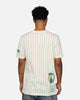 New Era X Alpha Industries Boston Celtics Striped T-Shirt White