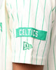 New Era X Alpha Industries Boston Celtics Striped T-Shirt White
