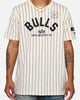 New Era X Alpha Industries Chicago Bulls Striped T-Shirt White
