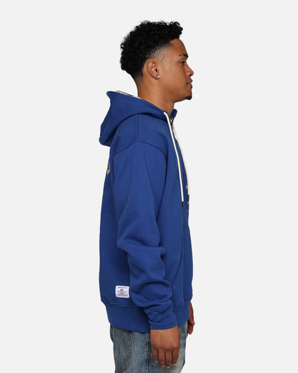 New Era X Alpha Industries Golden State Warriors Zipper Hoodie Blue