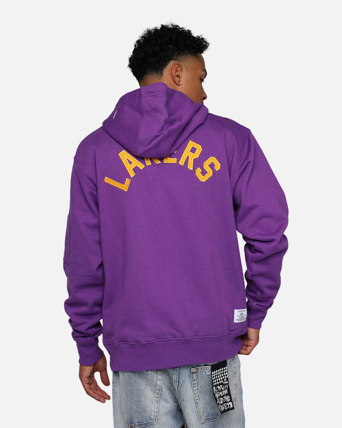 New Era X Alpha Industries Los Angeles Lakers Zipper Hoodie Purple