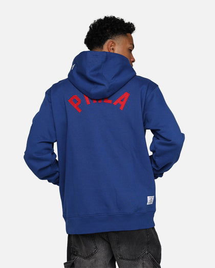 New Era X Alpha Industries Philadelphia 76ers Zipper Hoodie Blue