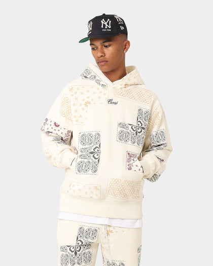 Carre Fragment Paisley Hoodie Off White