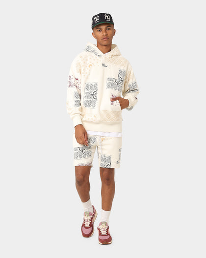 Carre Fragment Paisley Hoodie Off White