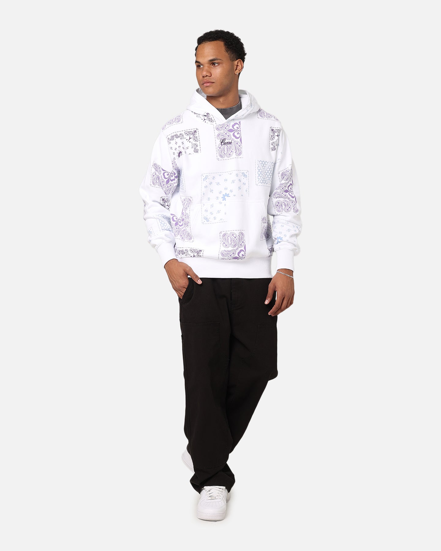 Carre Fragment Paisley Hoodie White | Culture Kings US