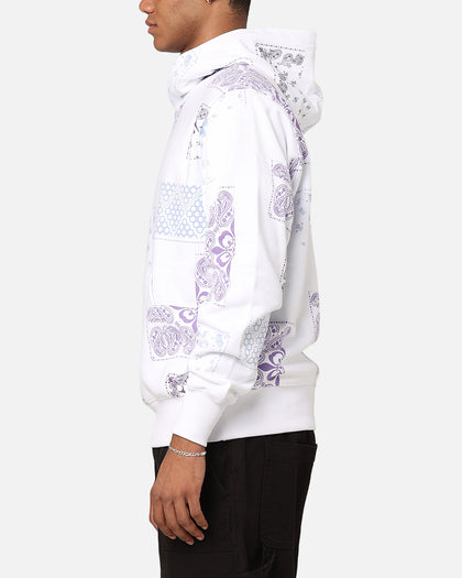 Carre Fragment Paisley Hoodie White