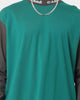 Carre Tournee Long Sleeve Panel T-Shirt Dark Teal