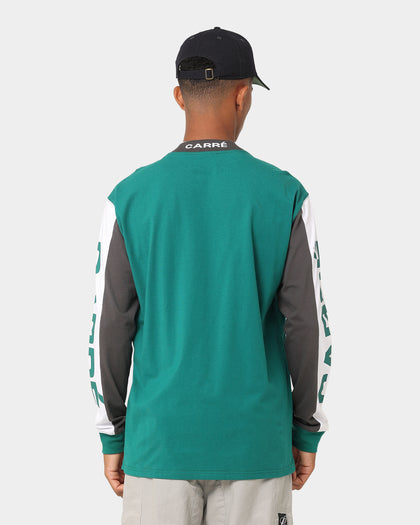 Carre Tournee Long Sleeve Panel T-Shirt Dark Teal