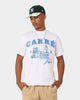 Carre Vues Oversized Mock Neck Short Sleeve T-Shirt White