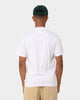 Carre Vues Oversized Mock Neck Short Sleeve T-Shirt White