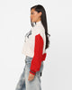 Tommy Jeans Women's Colour-Blocked Cropped Cable Sweater Ancient White/Multi