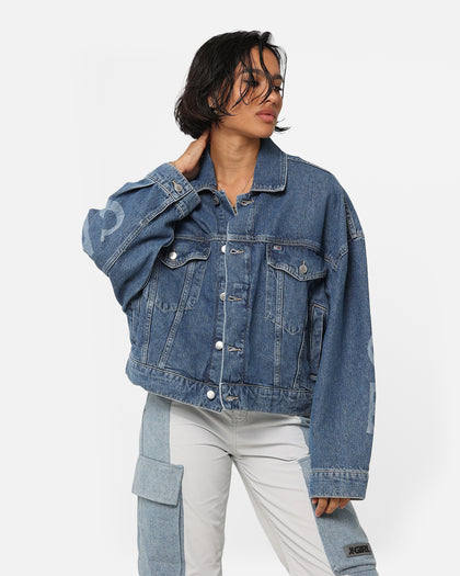Tommy Jeans Women's Oversized Wide Sleeve Jacket Denim Medium 02