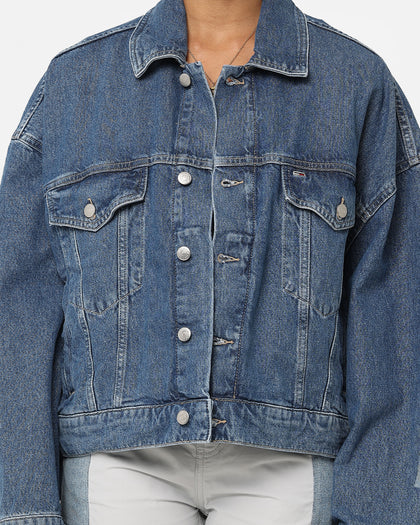 Tommy Jeans Women's Oversized Wide Sleeve Jacket Denim Medium 02
