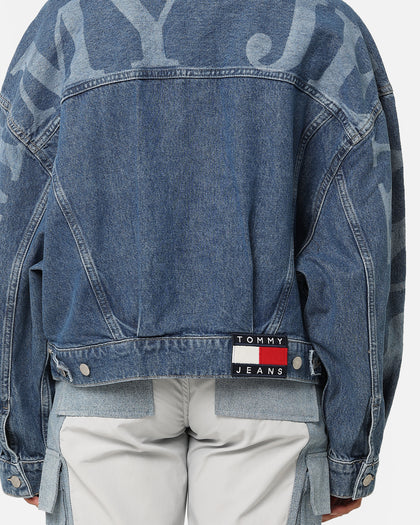 Tommy Jeans Women's Oversized Wide Sleeve Jacket Denim Medium 02