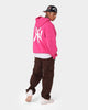 New Era New York Yankees 'Tropical Punch Script Pack' Oversized Hoodie Hot Pink