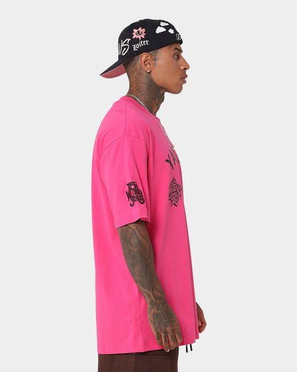 New Era New York Yankees 'Tropical Punch Script Pack' Oversized T-Shirt Hot Pink