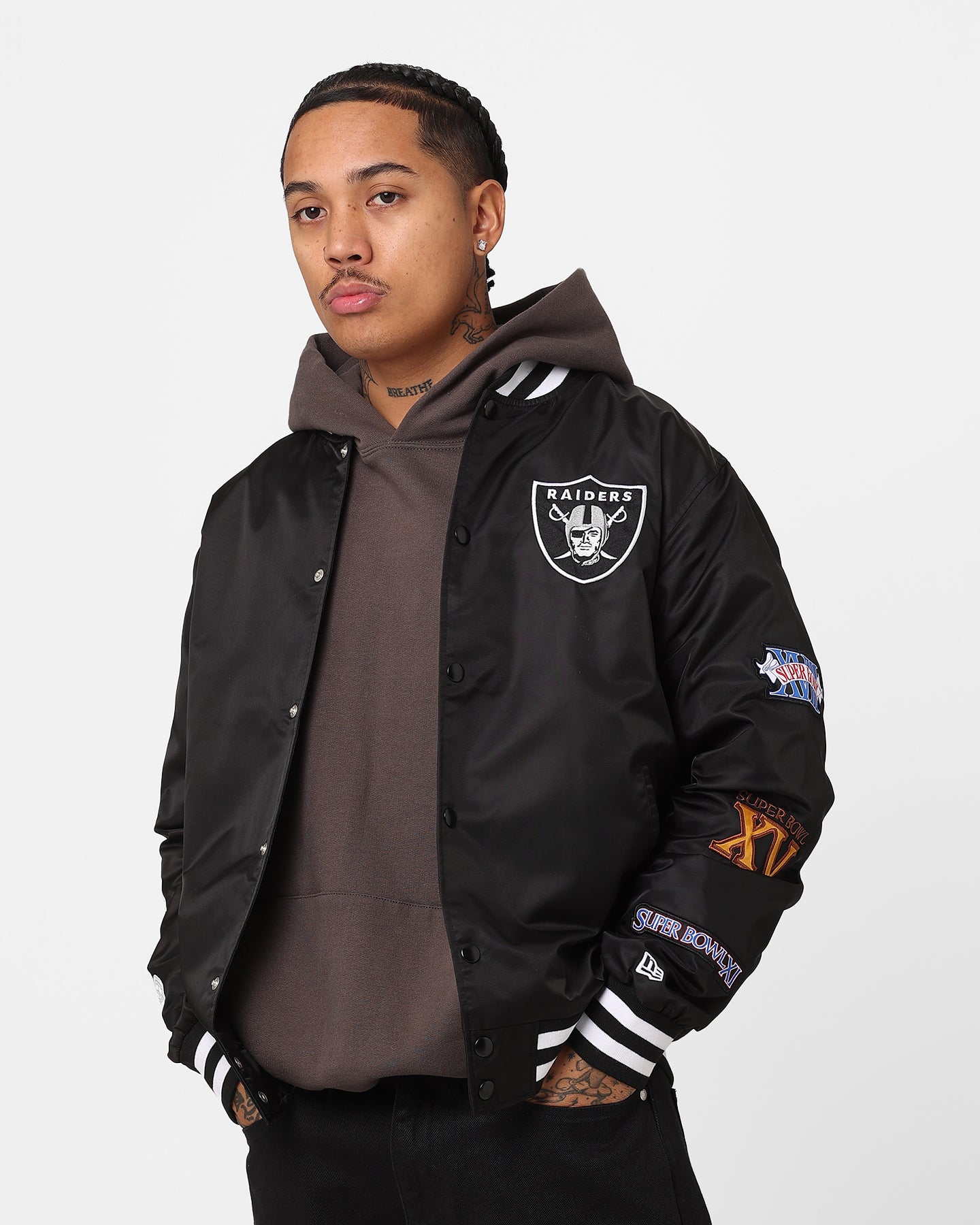 Oakland Raiders アノラックジャケット Men's Mitchell & Ness Black Las Vegas Raiders Team OG 2.0