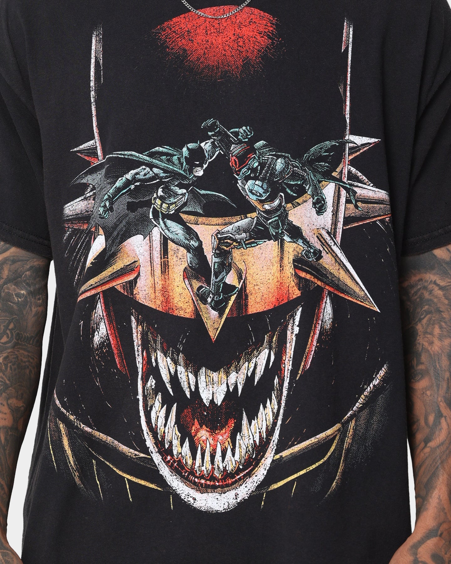 Goat Crew X DC Batman Who Laughs Vintage T-Shirt Black Wash Goat Crew X DC Batman Who Laughs Vintage T-Shirt Black Wash