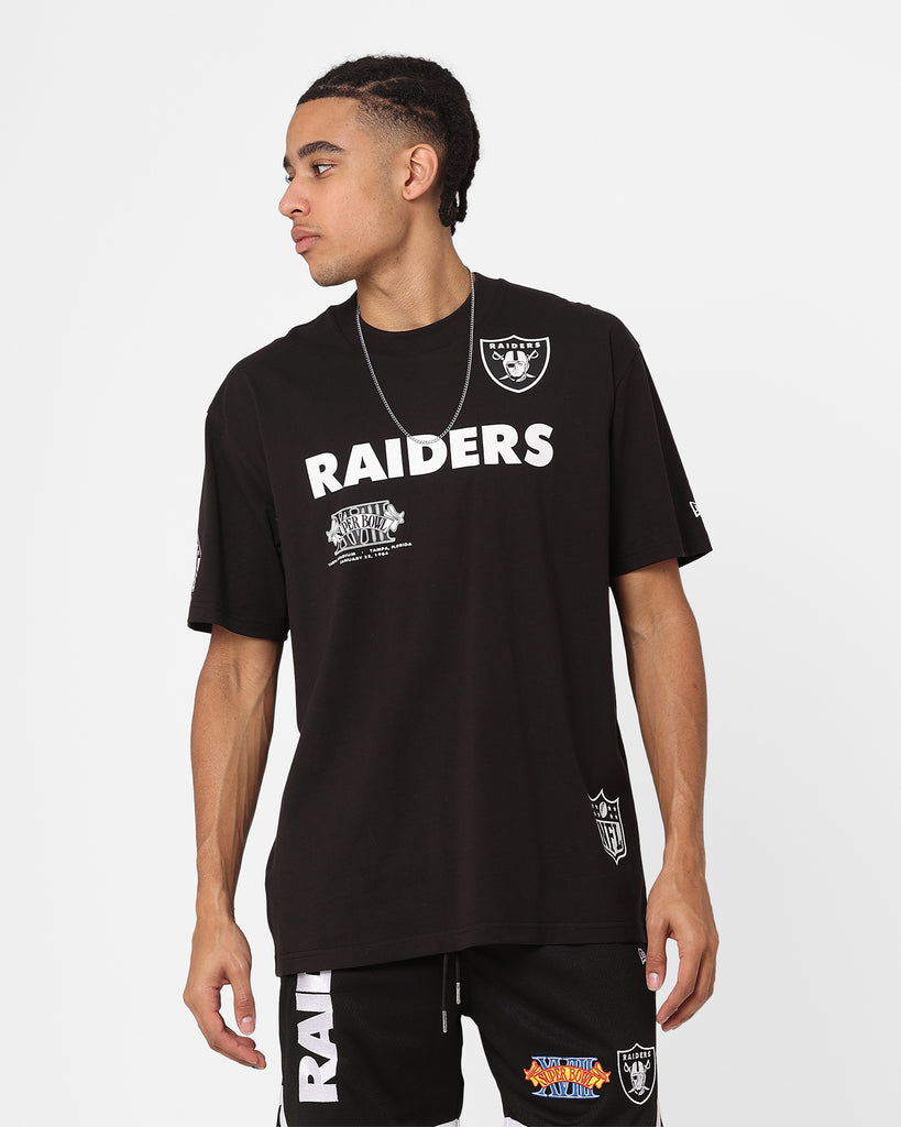 Raiders Black Graphic T Shirt Dress