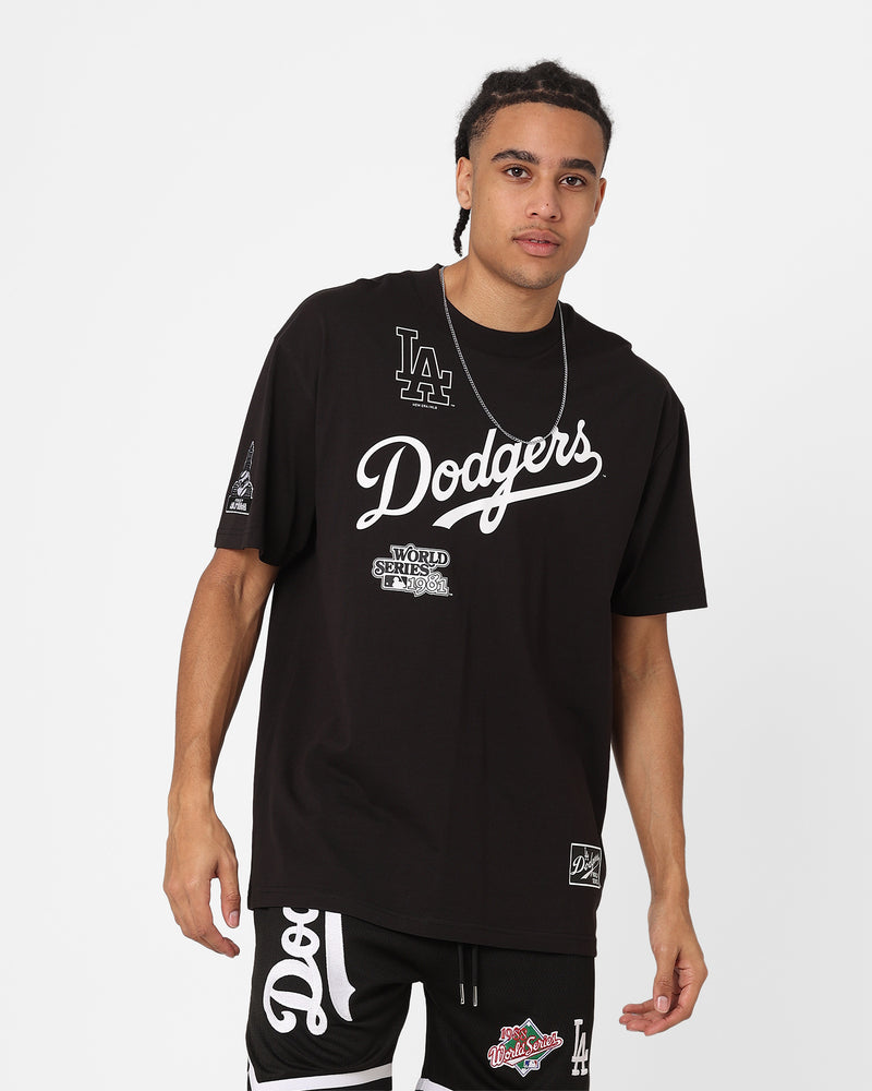 NEW ERA T-SHIRT LOS ANGELES DODGERS MLB BLACK BODY PRINT