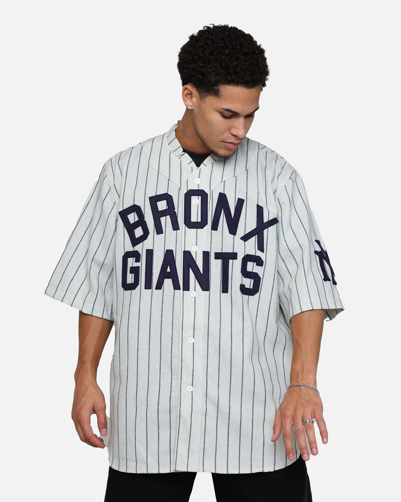 Ebbets Field Flannels Bronx Giants 1922 Home Jersey Grey - Size M