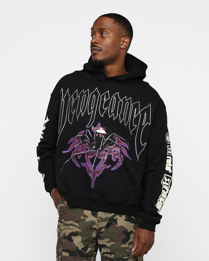 Rats Get Fat Vengeance Rhinestone Hoodie Black